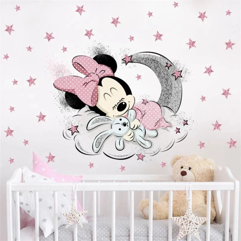 Adesivo de parede infantil mickey e minnie *Luxo e elegância para o quarto do seu filho*