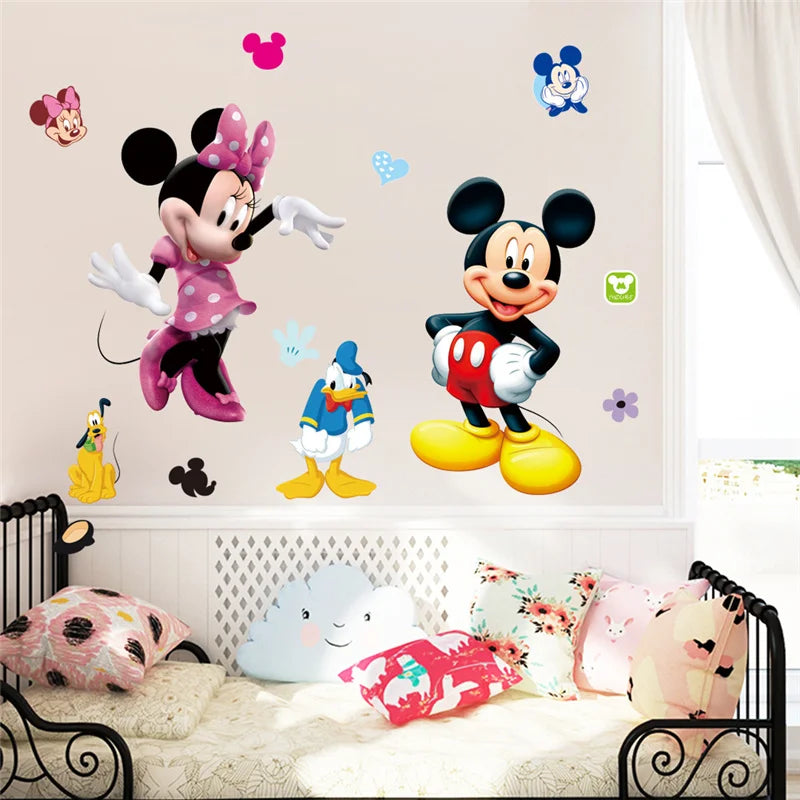 Adesivo de parede infantil mickey e minnie *Luxo e elegância para o quarto do seu filho*