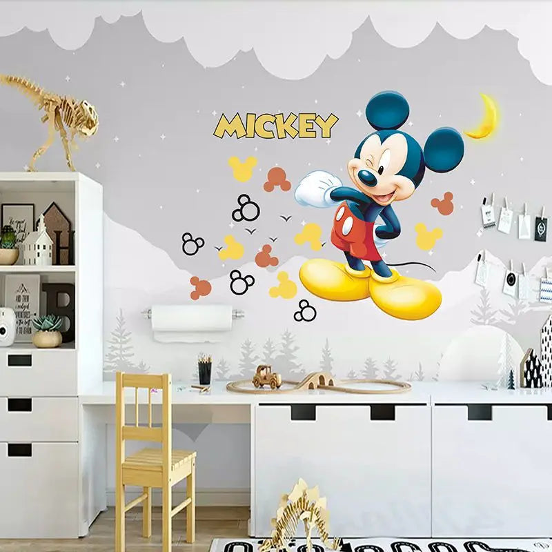 Adesivo de parede infantil mickey e minnie *Luxo e elegância para o quarto do seu filho*