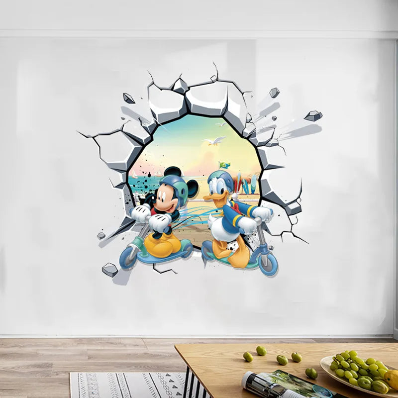 Adesivo de parede infantil mickey e minnie *Luxo e elegância para o quarto do seu filho*