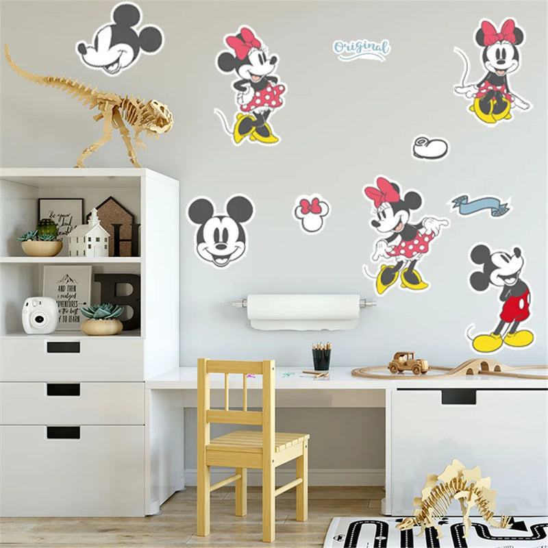 Adesivo de parede infantil mickey e minnie *Luxo e elegância para o quarto do seu filho*