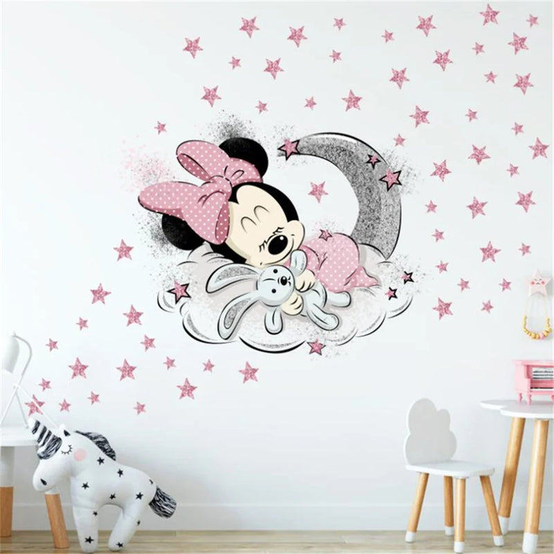 Adesivo de parede infantil mickey e minnie *Luxo e elegância para o quarto do seu filho*