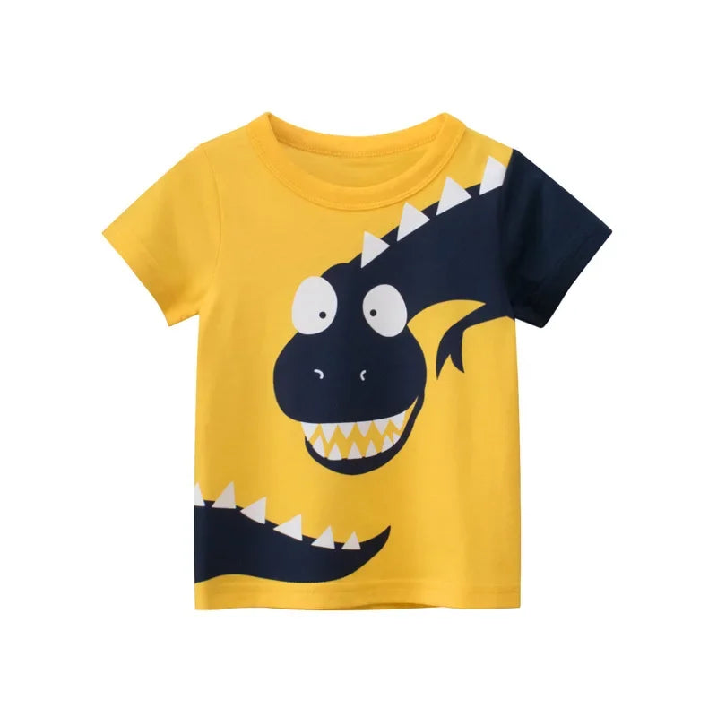 Camiseta de desenho animado 3D infantil