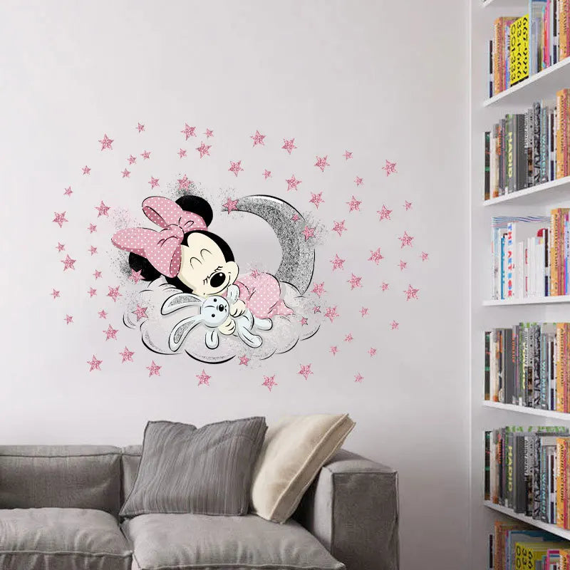 Adesivo de parede infantil mickey e minnie *Luxo e elegância para o quarto do seu filho*