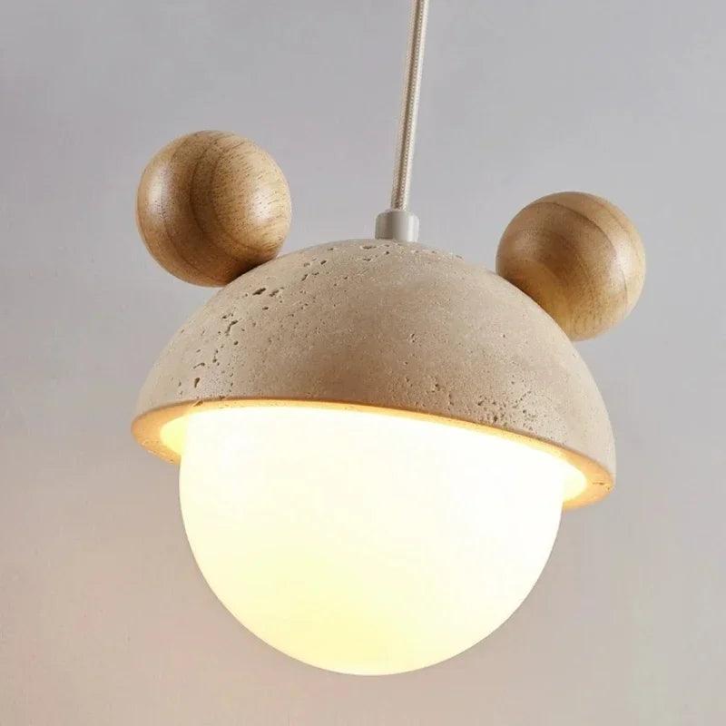 Lustre Infantil de Mickey para Quarto com LED