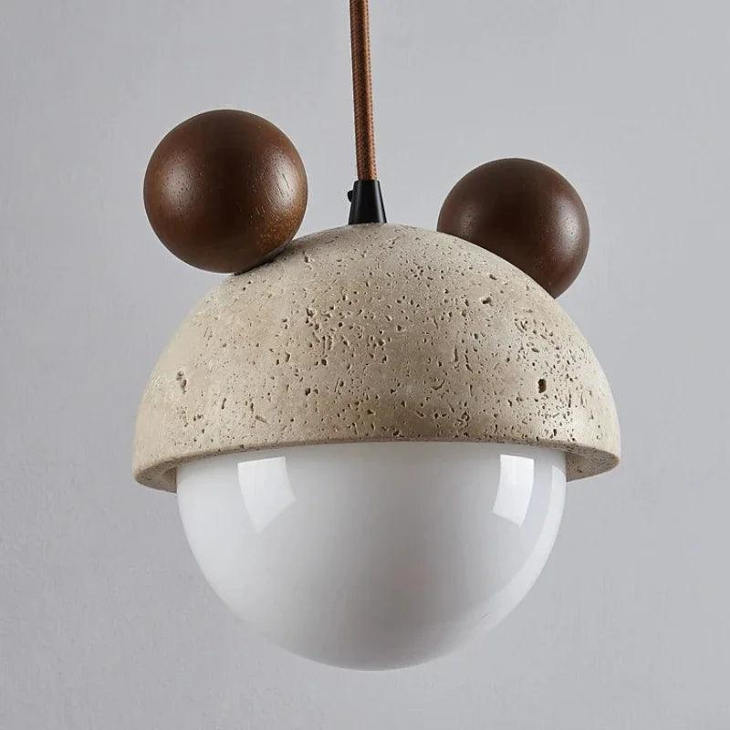 Lustre Infantil de Mickey para Quarto com LED