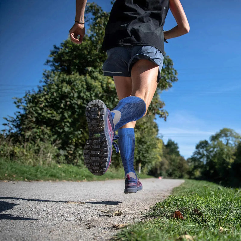 Meias de compressão profissionais para esportes, corrida, fitness, viagens