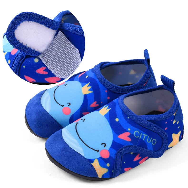 Sapatos de praia de unicórnio infantil para crianças