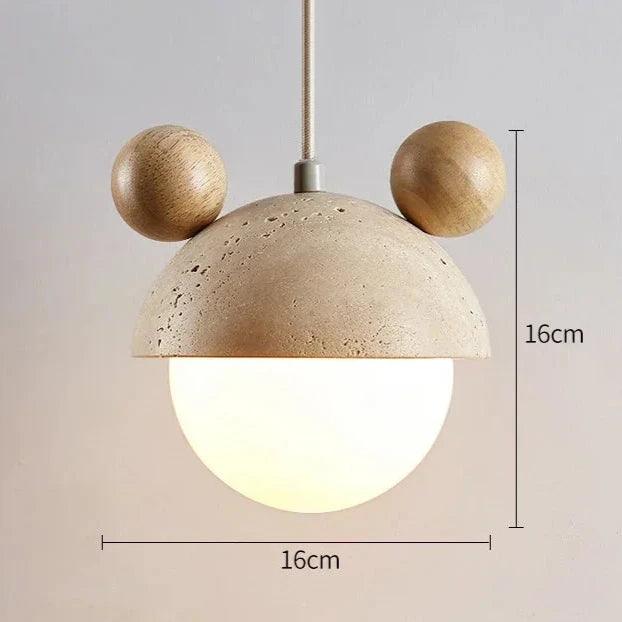 Lustre Infantil de Mickey para Quarto com LED