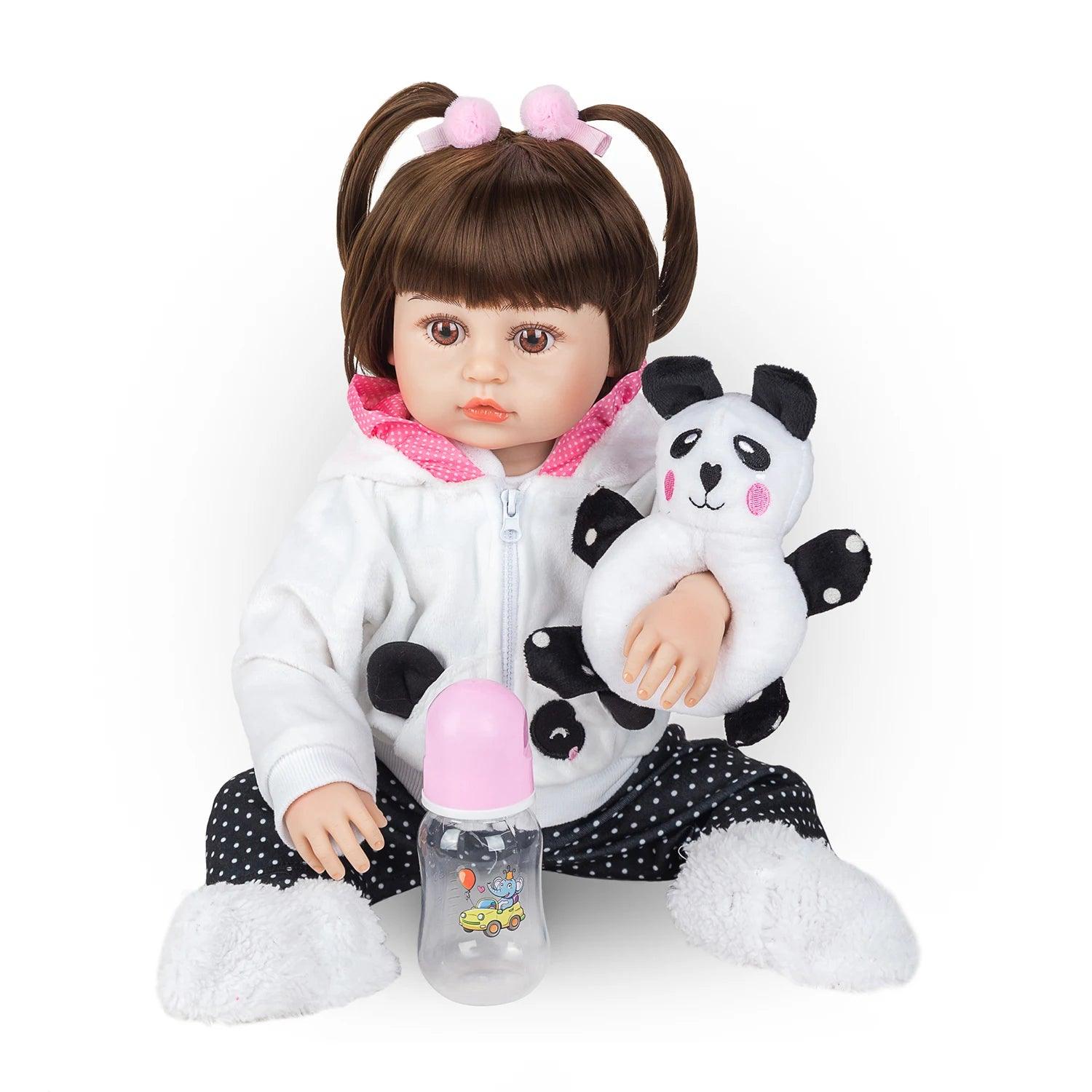 Boneca Bebê Reborn Pandinha