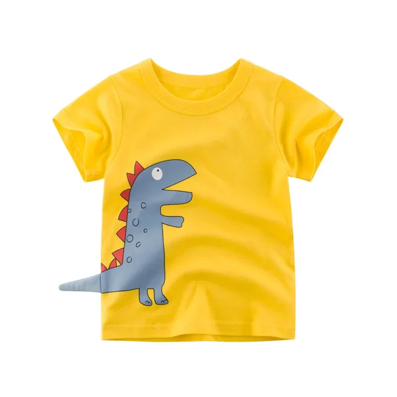 Camiseta de desenho animado 3D infantil