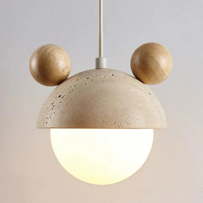 Lustre Infantil de Mickey para Quarto com LED